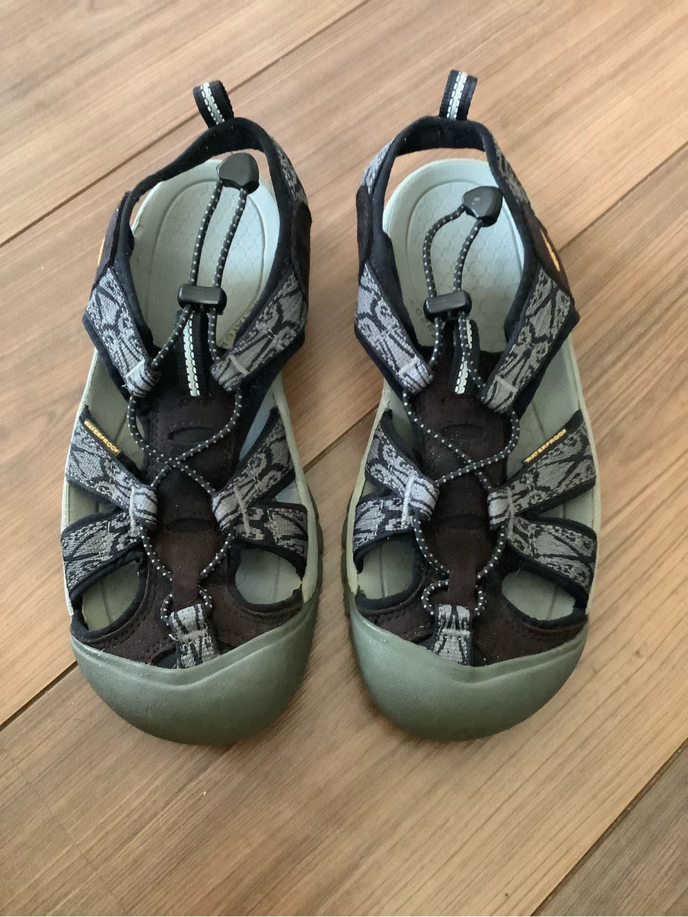 KEEN Outdoor Sport Sandals in Black and Grey Women’s 9 Waterproof Hiking